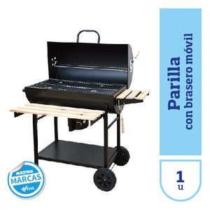 Parrilla con brasero movil