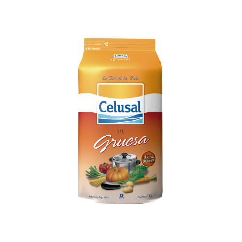 Sal  gruesa Celusal paquete 1 kg
