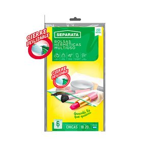 Bolsa freezer Separata bolsa con cierre deslizable 1820 cm 6 u