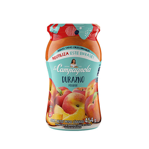 Mermelada La Campagnola durazno 454 gr