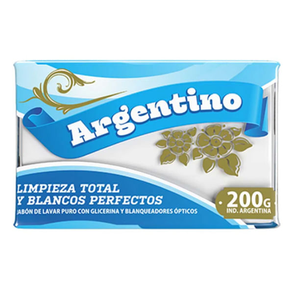 Jabon en pan Argentino blanco 200 gr