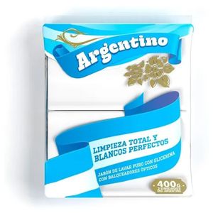 Jabon en pan Argentino blanco 2 u 200 gr