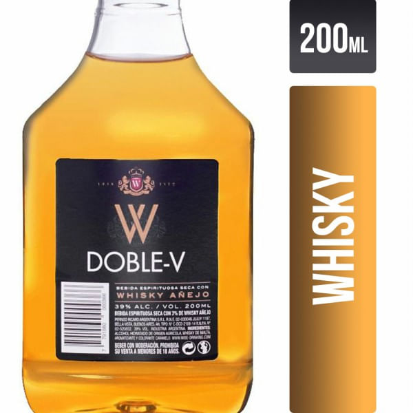 Licor Doble V Petaca 200 cc