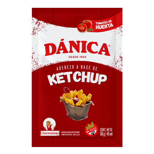 Ketchup Danica tomate huerta sachet 50 gr