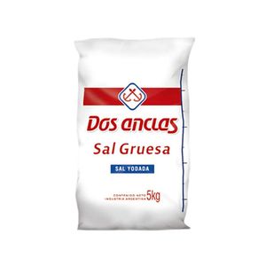 Sal  gruesa Dos Anclas bolsa 5 kg