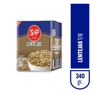 Lenteja S&P seca remojado tetrabrik .340 gr
