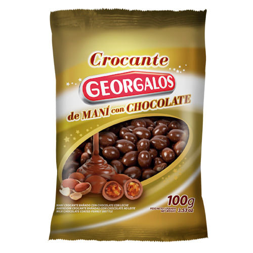 Crocante Georgalos con chocolate 100 gr