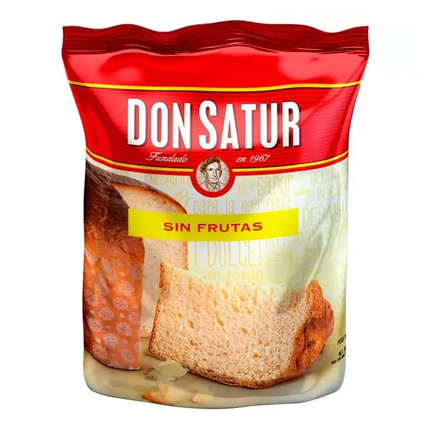 Pan dulce Don Satur sin fruta 400 gr