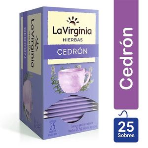 Te La Virginia cedron hierbas 25 saquitos