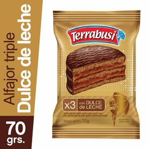 Alfajor Terrabusi triple ne gro 70 gr