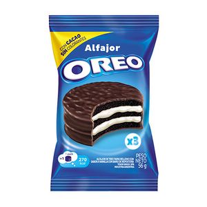 Alfajor OREO triple ne gro con cacao 56 gr