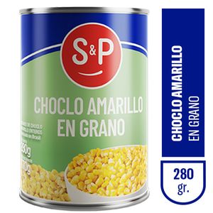 Choclo amarillo S&P  grano abre facil 280/300 gr