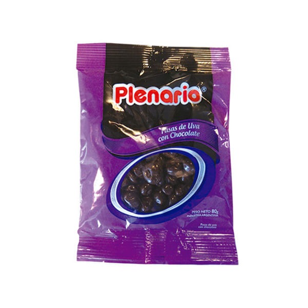 Pasa de uva Plenario con chocolate 80 gr