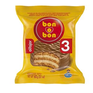 Alfajor Bon o Bon triple ne gro 60 gr