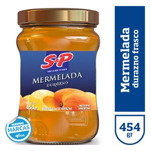 Mermelada S&P durazno frasco 454 gr