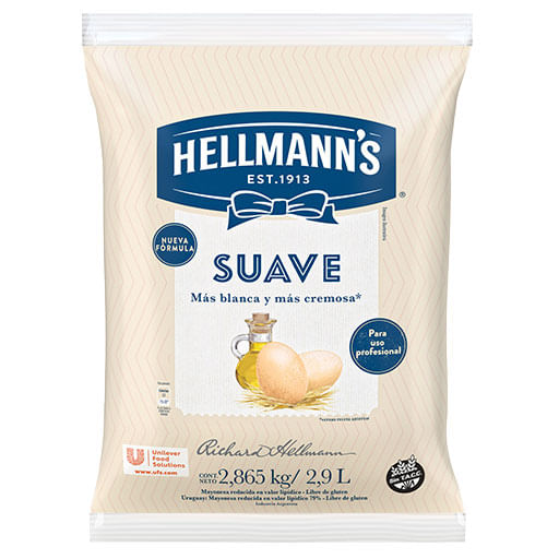 Mayonesa suave Hellmanns 2.87 kg
