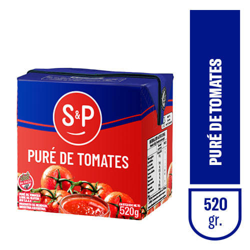 Pure de tomate S&P tetrabrik 520 gr