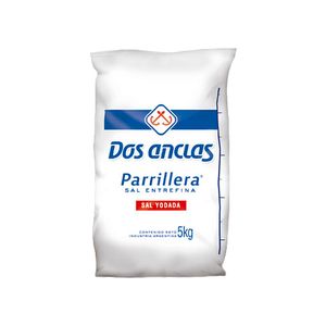 Sal parrillera Dos Anclas bolsa 5 kg