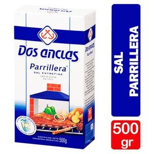 Sal parrillera Dos Anclas estuche 500 gr