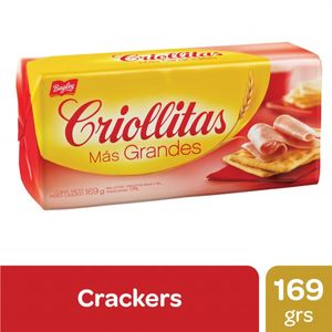 Galletitas Criollitas mas  grandes 169 gr