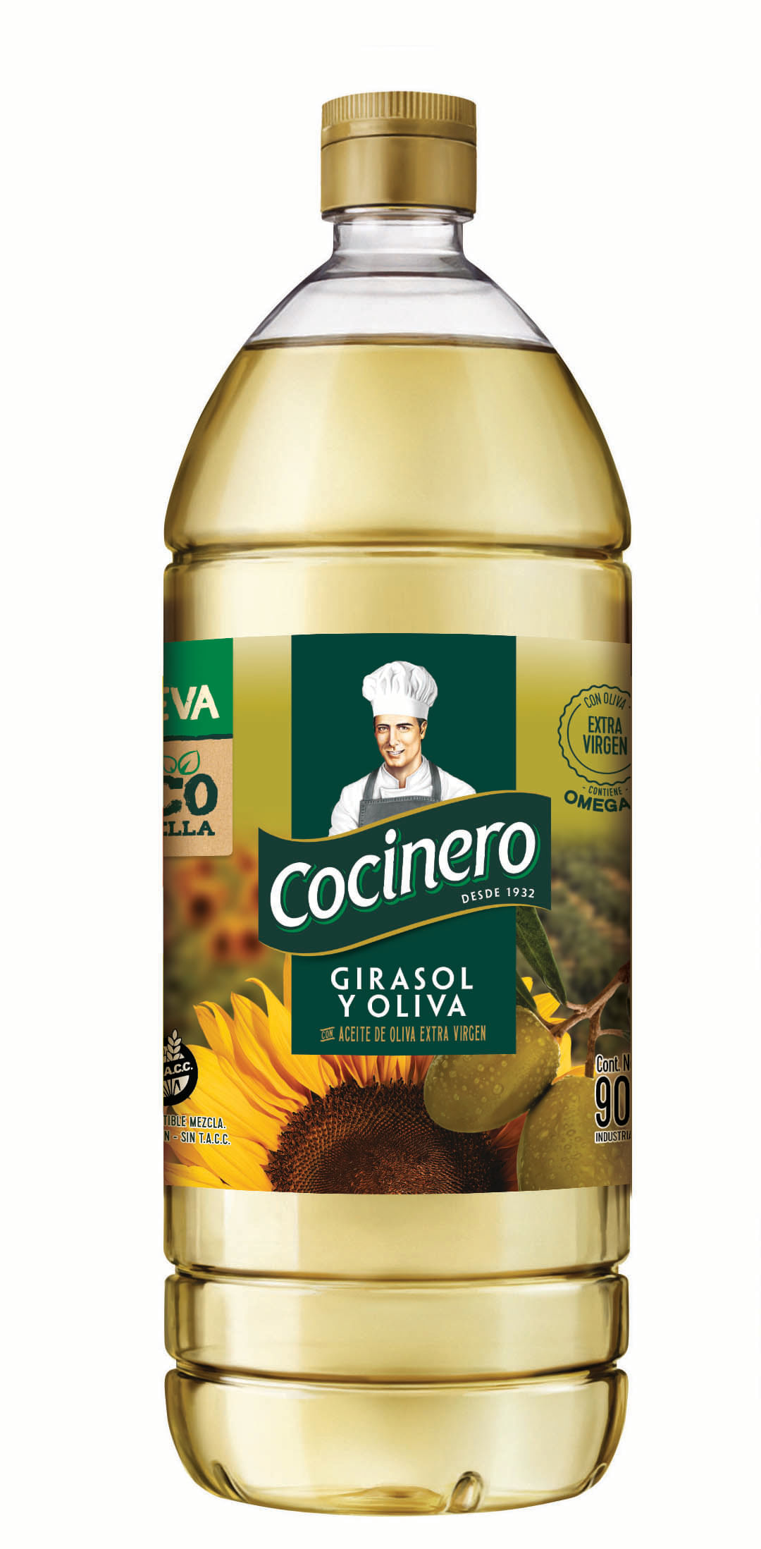Aceite mezcla Cocinero girasol / oliva  900/1000  cc