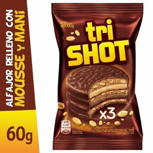 Alfajor Trishot triple 60 gr