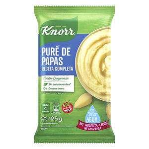 Pure de papa Knorr instantaneo receta completa 125 gr