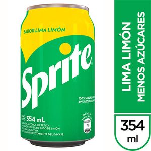 Gaseosa Sprite lata 354 cc/310 cc