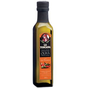 Aceite  oliva La Toscana ajo  botella250 cc