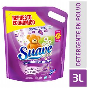 Suavizante Suave violetas del campo doy pack 3 lt