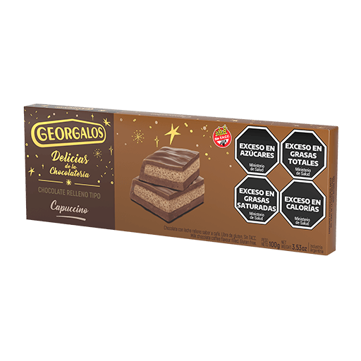 Tableta Georgalos chocolate rellena de capu ccino 100 gr