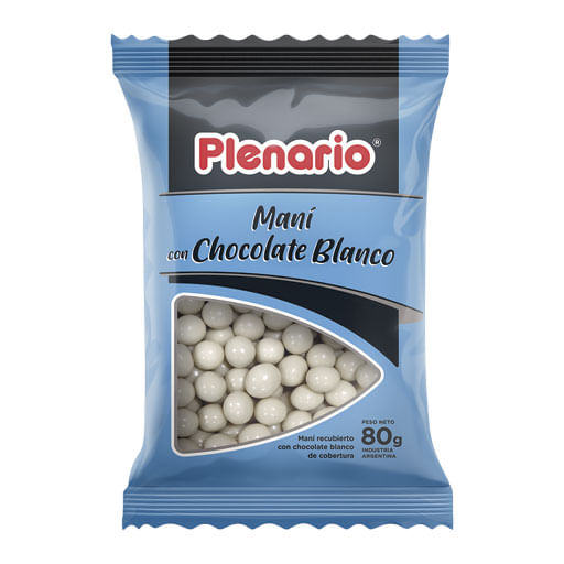 Mani de chocolate Plenario blanco 80 gr