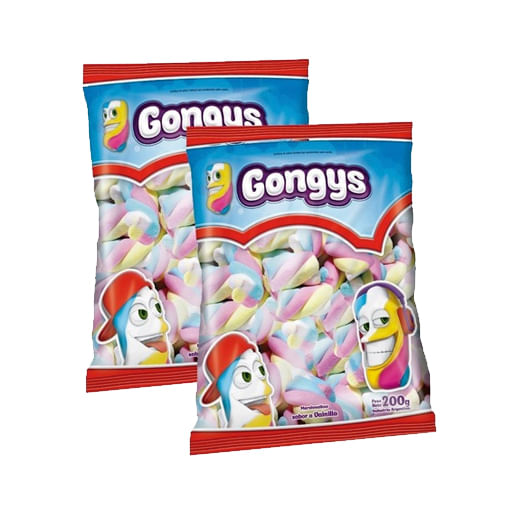 Malvavisco Gongys vainilla trenza 200g