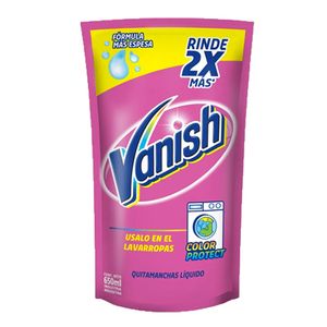 Quitamanchas Vanish liquido pink doy pack 650 cc