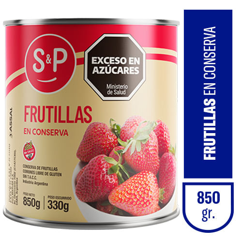 Frutilla S&P enteras 850 gr