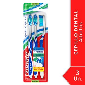 Cepillo dental Colgate triple a ccion mediano 3 u