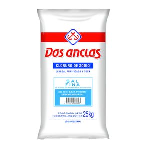 Sal fina Dos Aanclas bolsa 25 kg