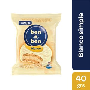 Alfajor Bon o Bon blanco 40 gr