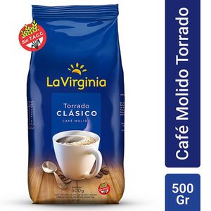 Cafe molido torrado La Virginia clasico 500 gr