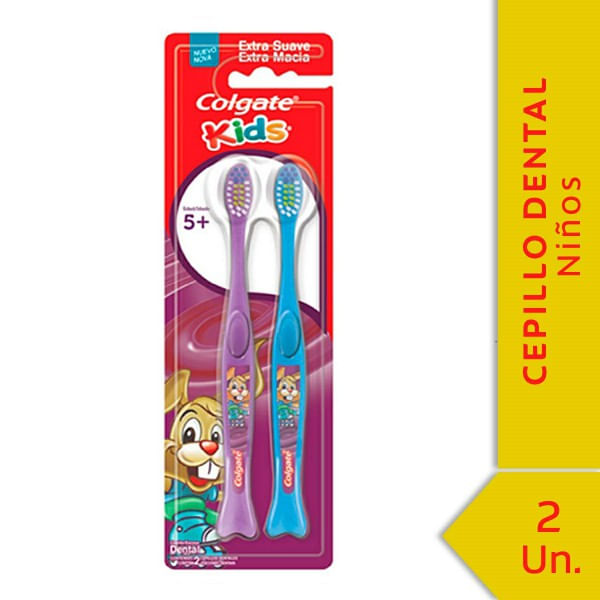 Cepillo dental Colgate kids +5años 2 u