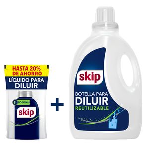 Jabon liquido SKIP para diluir x150ml + botella