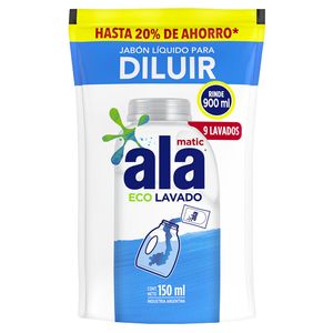 Jabon liquido Ala Matic para diluir x150ml