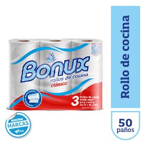 Rollo de cocina Bonux 50 paï¿½os premium 3 u