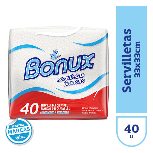 Servilletas Bonux 3333 cm 40 u