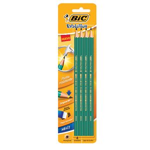 Lapiz Bic evolution  grafito  4 u
