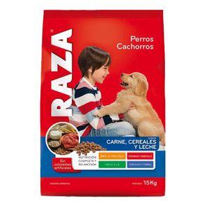 Alimento para perro Raza cachorro carne/cereales/leche 15 kg