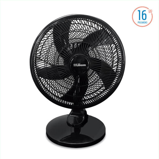 "Ventilador de mesa Liliana aspas plasticas 16,5"""
