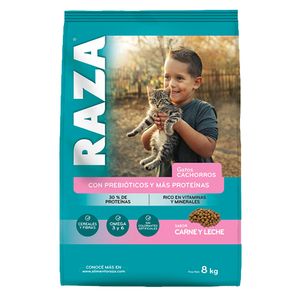Alimento gato Raza cachorro carne y leche x 8 kg