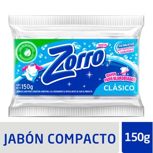 Jabon en pan Zorro clásico 150 grs