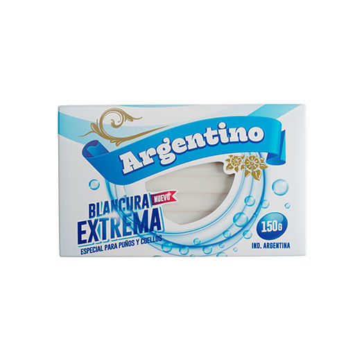 Jabon en pan Argentino blancura extrema 150 gr
